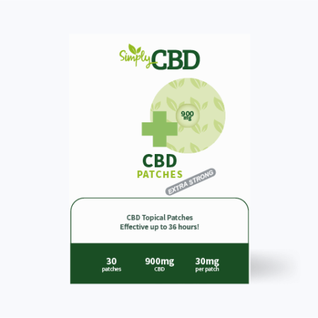 SimplyCBD CBD Patches - 30 Patches - 30mg Per Patch (Extra Strength)