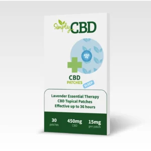 SimplyCBD CBD Patches with Lavender for Sleep - 30 Patches - 15mg Per Patch